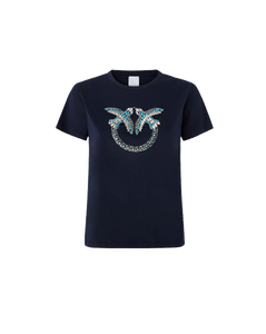 QUENTIN T-SHIRT BLU PINKO