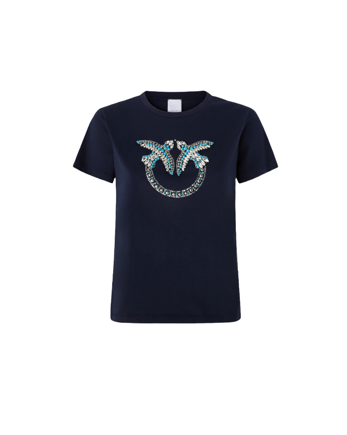 QUENTIN T-SHIRT BLU PINKO