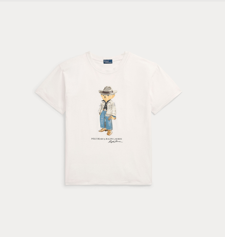 T-shirt Polo Bear in jersey di cotone 211941187001 Polo Ralph Lauren