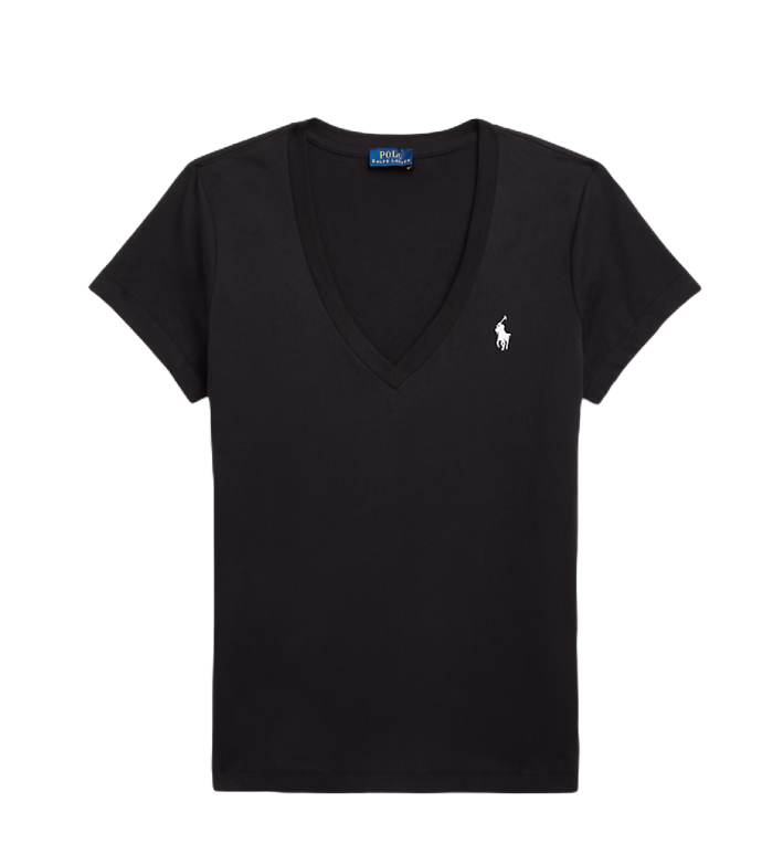 Maglietta in jersey con scollo a V 211902403003 Polo Ralph Lauren