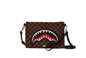 SAWTOOTH SHARKS IN PARIS CROSSOVER CLUTCH