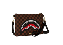 Carica l&#39;immagine nel visualizzatore di Gallery, SAWTOOTH SHARKS IN PARIS CROSSOVER CLUTCH
