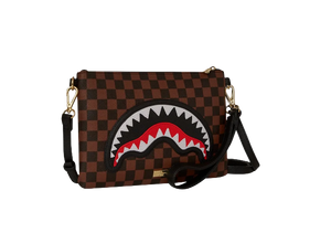 SAWTOOTH SHARKS IN PARIS CROSSOVER CLUTCH
