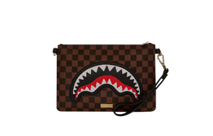 SAWTOOTH SHARKS IN PARIS CROSSOVER CLUTCH