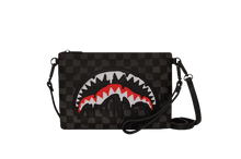 Carica l&#39;immagine nel visualizzatore di Gallery, DRIPPING SHARKS IN PARIS CROSSOVER CLUTCH
