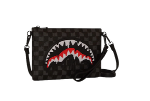DRIPPING SHARKS IN PARIS CROSSOVER CLUTCH