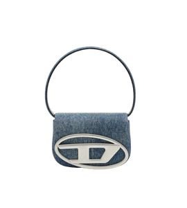 1DR-Iconica borsa a spalla in denim solarizzato