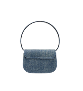 1DR-Iconica borsa a spalla in denim solarizzato