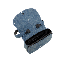 Carica l&#39;immagine nel visualizzatore di Gallery, 1DR-Iconica borsa a spalla in denim solarizzato
