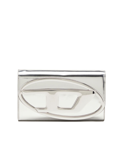 Wallet bag in pelle specchiata