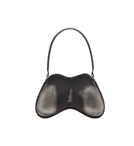 Double-D-Borsa da spalla in PU spazzolato