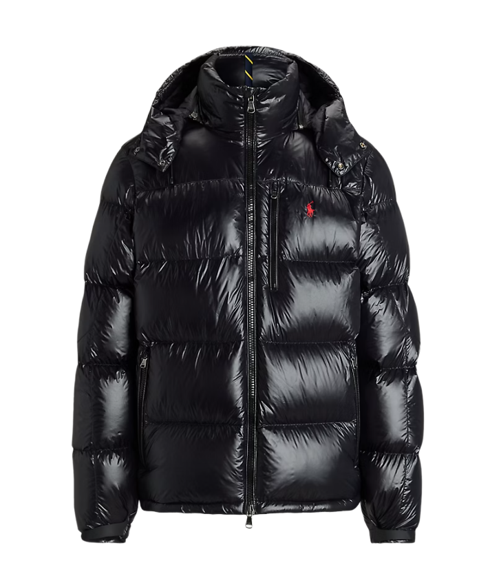 Il piumino Gorham lucido Nero Uomo Polo Ralph Lauren