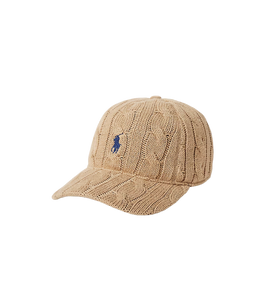 Cappellino da baseball in cotone Cammello Polo Ralph Lauren
