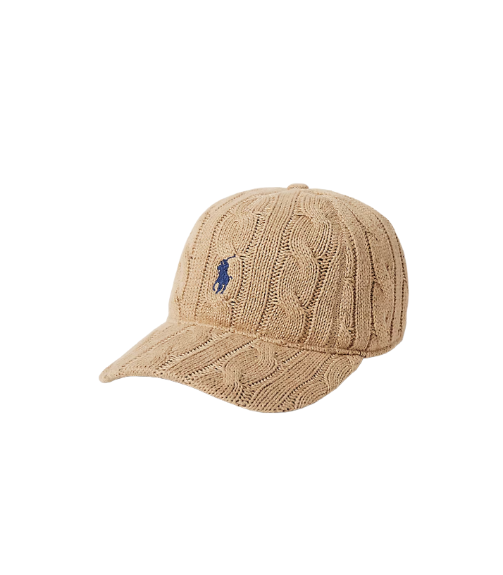 Cappellino da baseball in cotone Cammello Polo Ralph Lauren