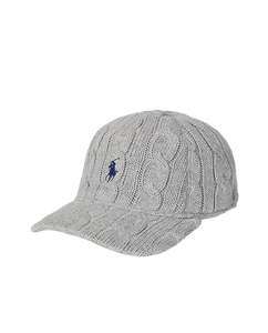 Cappellino da baseball in cotone Grigio Polo Ralph Lauren