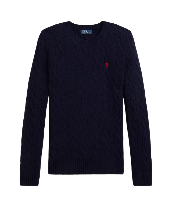 Girocollo in lana e cashmere a trecce Donna Polo Ralph Lauren