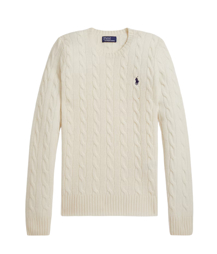 Girocollo in lana e cashmere a trecce Donna Polo Ralph Lauren