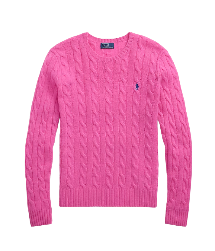 Girocollo in lana e cashmere a trecce Donna Polo Ralph Lauren