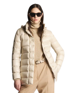 Piumino Lungo in Nylon Donna NAW36513160ICIB204 Fay