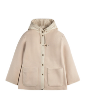 Carica l&#39;immagine nel visualizzatore di Gallery, Caban Bimateriale in Lana e Cashmere Donna NAW13513180ZYCC205 Fay
