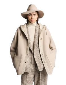 Caban Bimateriale in Lana e Cashmere Donna NAW13513180ZYCC205 Fay