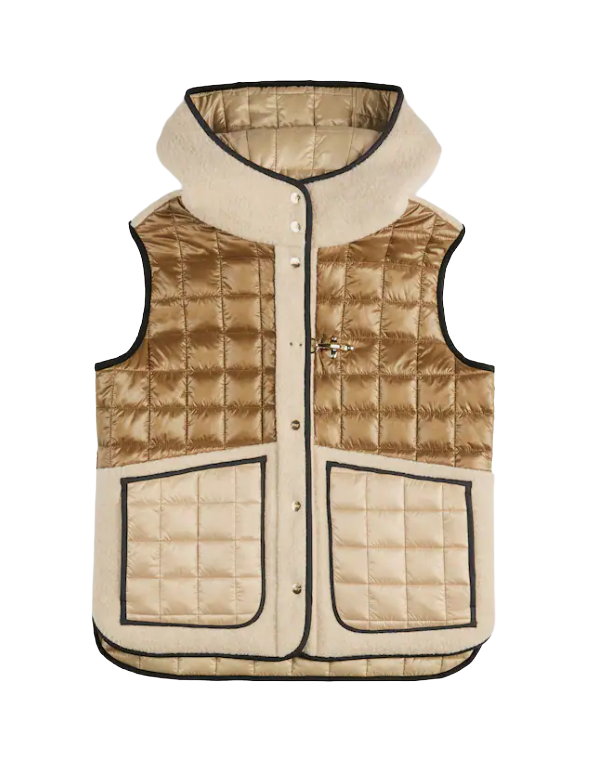 Gilet in Tessuto Tecnico a Quadri Donna NAW20514040XOS310U Fay