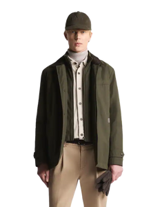 Morning Raincoat Corto in Faille di Cotone e Nylon Uomo NAM13510100XLZV805 Fay