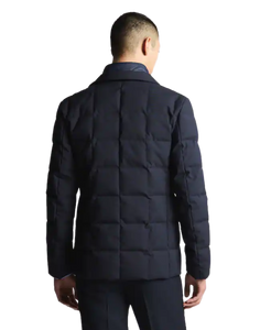 Piumino Corto Double Front in Canvas Mélange Uomo NAM45510210XOBU807 Fay