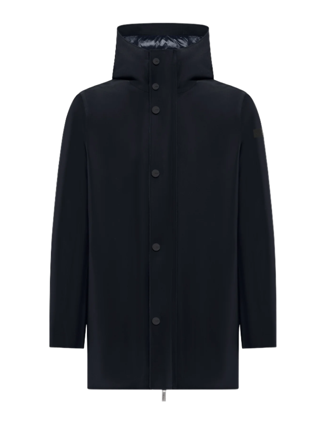 Double Silicon Floating Parka Jkt W25012 60 Blu Black