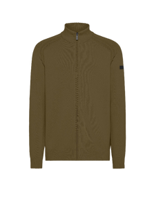 Cotton Plain Full Zip Knit W25142 25 Light Green