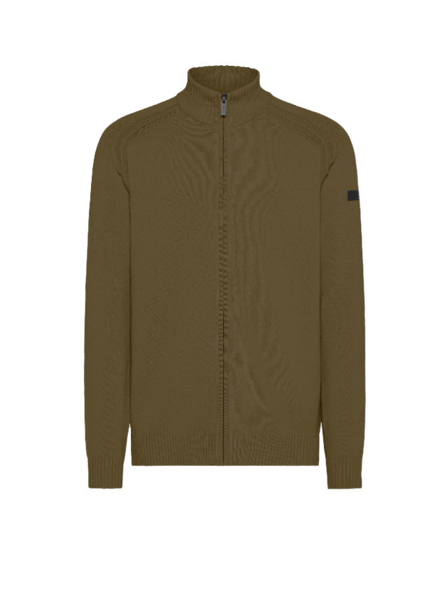 Cotton Plain Full Zip Knit W25142 25 Light Green