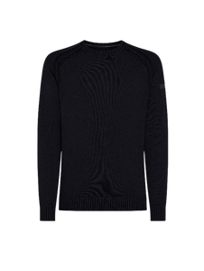 Cotton Techno Wash Round Knit W25149 60 Blue Black