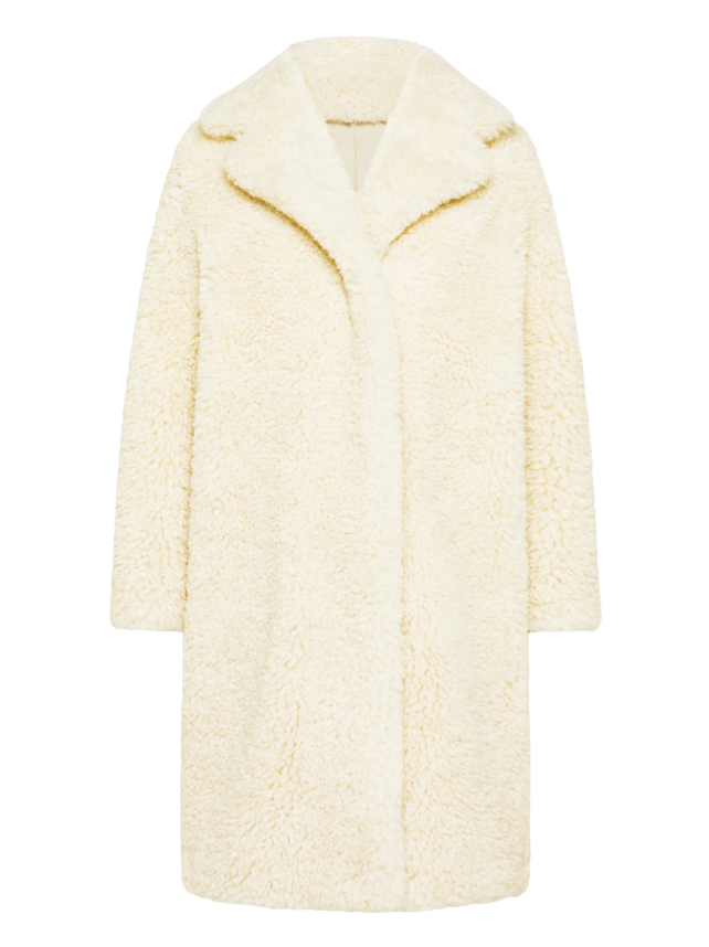 Lamb Coat Wom Jkt W25570 32 Cream Donna