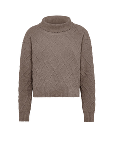 Velvet Fish Volcano Wom Knit W25636 87 Tabacco Donna