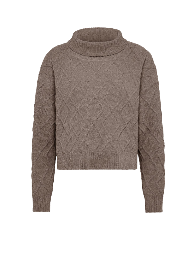 Velvet Fish Volcano Wom Knit W25636 87 Tabacco Donna