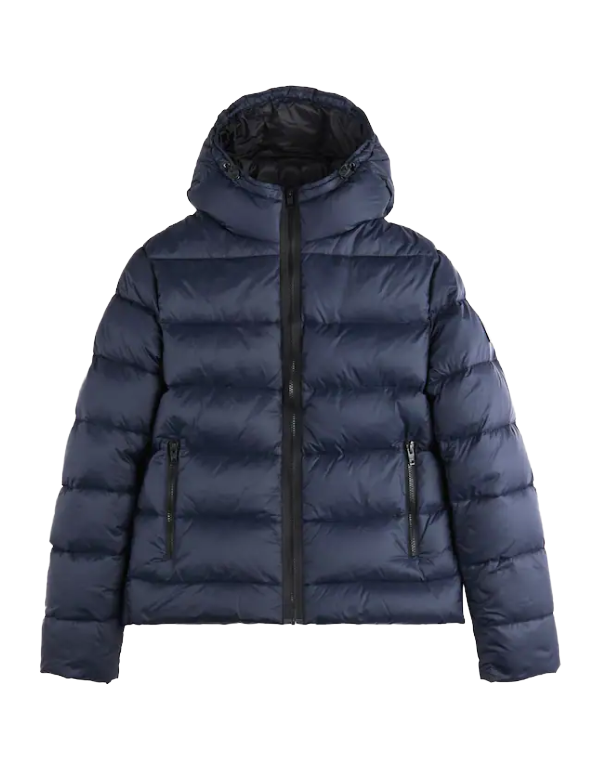 Piumino Double Front in Popeline Calandrato Uomo NAM32510620XMHU807 Fay