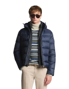Piumino Double Front in Popeline Calandrato Uomo NAM32510620XMHU807 Fay