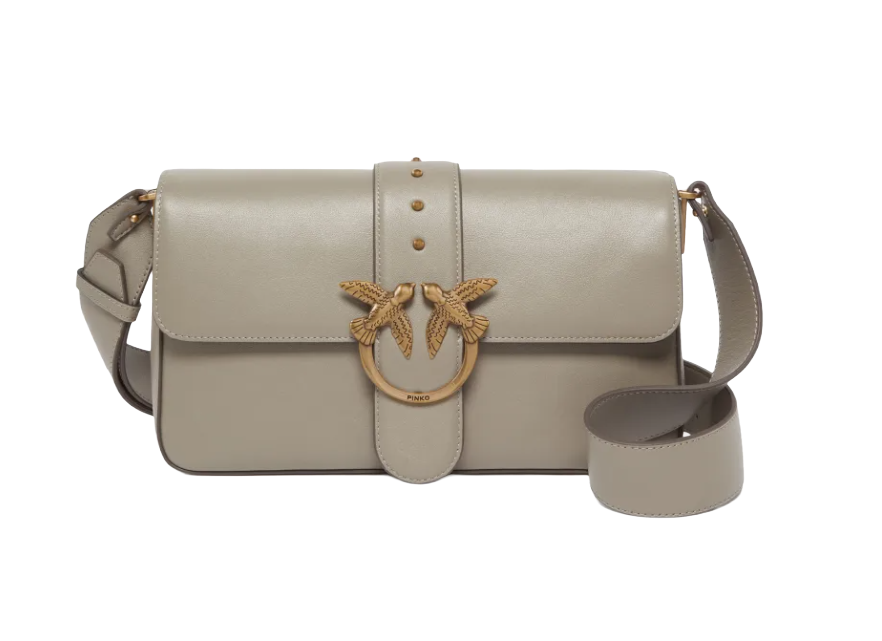 Borsa morbida a spalla Love Bag grande in pelle Pinko
