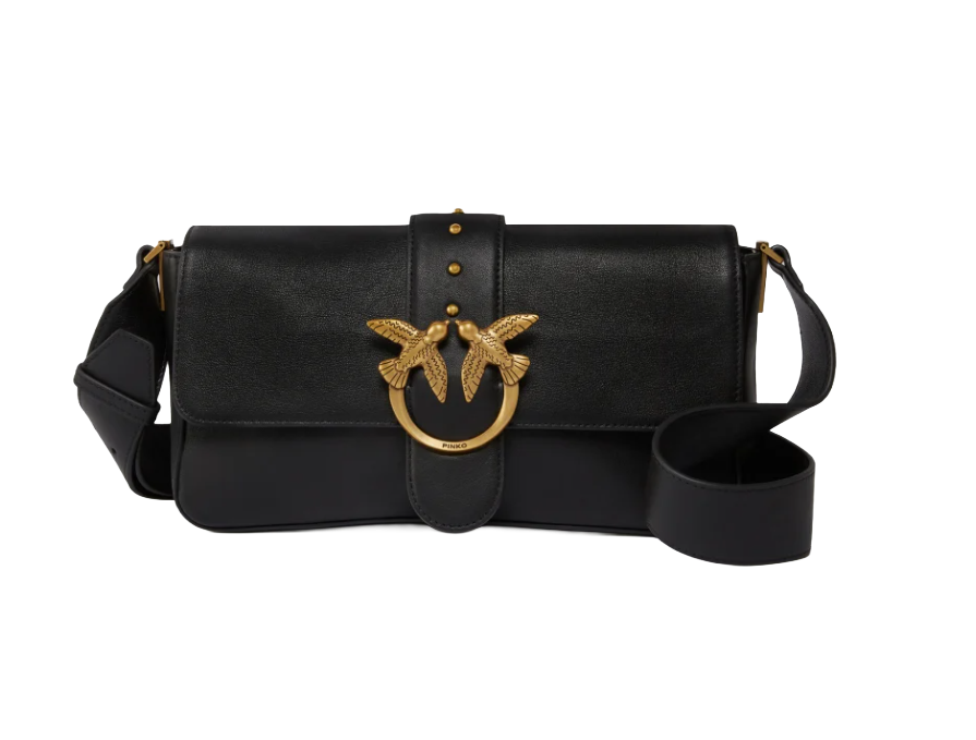Borsa morbida a spalla Love Bag grande in pelle Pinko