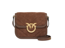 Carica l&#39;immagine nel visualizzatore di Gallery, Borsa a spalla piccola Mini Love Bag Box in pelle scamosciata Pinko
