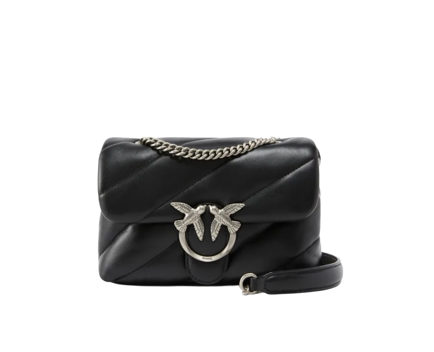 Mini Love Bag Puff Maxi Quilt Nero Pinko