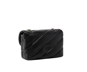 Mini Love Bag Puff Maxi Quilt Nero Pinko