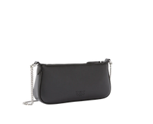 Carica l&#39;immagine nel visualizzatore di Gallery, Borsa a spalla piccola Mini Half Moon Baguette in pelle con strass Pinko
