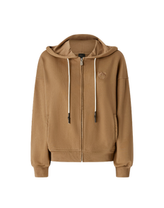 MALIZIOSO MAGLIA IN FELPA BEIGE PINKO