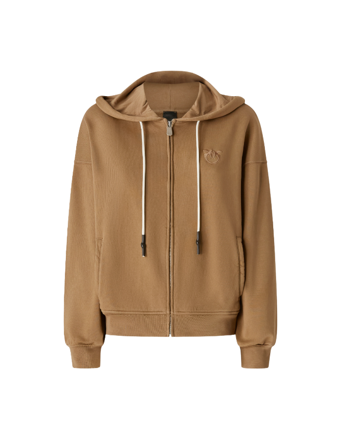 MALIZIOSO MAGLIA IN FELPA BEIGE PINKO