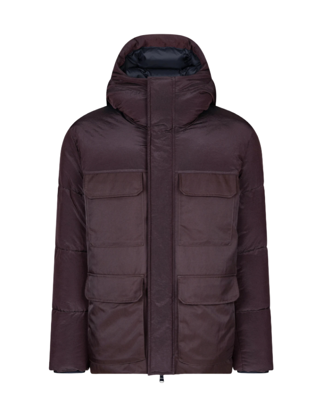 Puffy jacket regular in waled nylon Don Dup