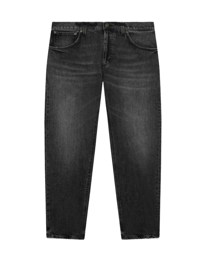 Jeans Brighton carrot in denim stretch cotone e lyocell Don Dup