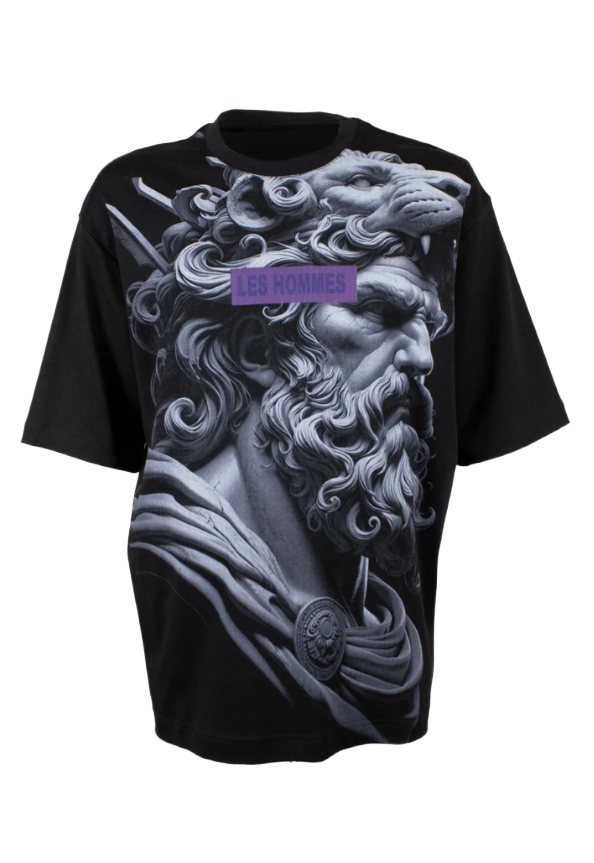 T-shirt stampata in jersey di cotone Les Hommes