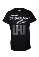 Carica l&#39;immagine nel visualizzatore di Gallery, T-shirt nera in jersey di cotone Les Hommes
