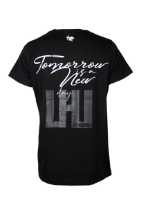 T-shirt nera in jersey di cotone Les Hommes